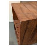 LL - Wooden Double Sided Shelf Table with Surface Wear