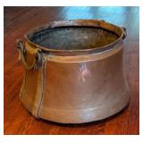 ML - Antique Hand-Forged Copper Cauldron with Iron Handles