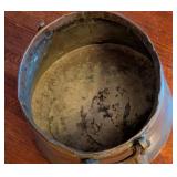 ML - Antique Hand-Forged Copper Cauldron with Iron Handles