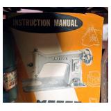 LL - Vintage Morse 300 Sewing Machine in Wood Table with Manual