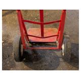 G - Used Heavy Duty Red Steel Hand Truck with Wheels