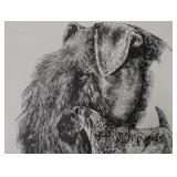 ML - Signed Limited Edition Framed Dog Art Print by L. Stubbs 16 x 20