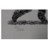 ML - Signed Limited Edition Framed Dog Art Print by L. Stubbs 16 x 20