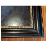 UL - Large Framed Photograph of Yellow Lilies 33.5 x 33.5 Inches