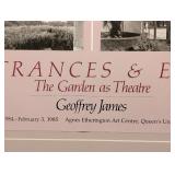 ML - Framed Geoffrey James Entrances & Exits Exhibition Poster