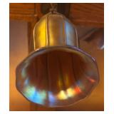 DR - Pair of Vintage Quoizel Style Art Glass Lamp Shades