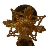 DR - Amazing Vintage Ceiling Light Fixture with Iridescent Glass Shades