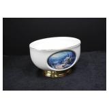 Thomas Kinkade Teleflora Decor Bowl - Sunday Evening Sleigh Ride