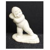 Set of 4 Antique Bisque Snow Baby Figurines