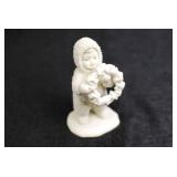 Set of 4 Christmas Snowbabies Figurines with Rudolph Accent