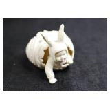 Bunny-Themed Figurine and Snow Globe Collection - 4 Pieces