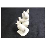 Vintage Bunny and Chick Easter Figurine Lot - 4 Pieces