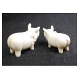 Figurine Lot - Snowbabies Bunnies Birds and Pigs Collection