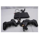 Sony PlayStation 2 Slim Console with LEGO Star Wars II Game and 2 Controllers (Missing Power Cord)