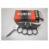 Bud K Eagle Knuckle Duster Knife with Box