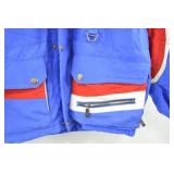 Spyder Ski Jacket Blue Red White Colorblock Men