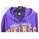Minnesota Vikings NFL Hooded Fleece Jacket, Size Large