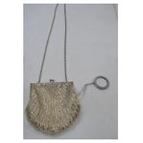 Apt. 9 Beaded Shell Evening Bag with Chain Strap