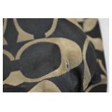 Coach Poppy Signature Black and Tan Canvas Tote Bag