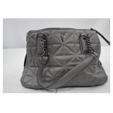 Simply Vera Vera Wang Gray Quilted Shoulder Handbag