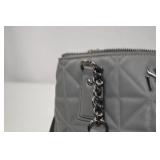 Simply Vera Vera Wang Gray Quilted Shoulder Handbag