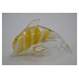 Murano-Style Dolphin Art Glass, 6-Inch