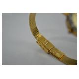 S. Dupharis 14k Gold Watch with Gem Accents