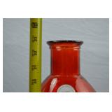 Large Red Recycled Glass Vase by Vidrios San Miguel