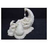 Department 56 Moon and Polar Friends Figurine - Matte White Home Decor
