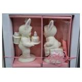 Snowbunnies Figurine Set in Original Box