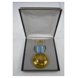 Joint Service Achievement Award Medal Set in Display Case