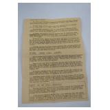 WWII V-E Day News Digest and War Ration Book Collection