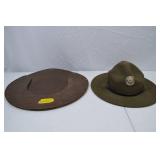 U.S. Army Campaign Hat with Seventeener Hat Press, Size 6 3/4