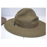 U.S. Army Campaign Hat with Seventeener Hat Press, Size 6 3/4