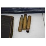 United States Army Honorable Discharge Case, Funeral Flag & Spent Shell Casings