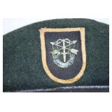 Lot of 4 US Military Headgear: Berets, Boonie, and Camo Cap