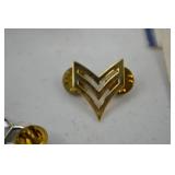 Military Pins, Medals, Ribbons, and Rank Insignia Lot