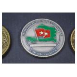 Lot of 6 Modern U.S. Army & UN Military Challenge Coins