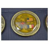 Lot of 6 Modern U.S. Army & UN Military Challenge Coins
