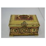 Vintage Patriotic Lithographed Tin Box with US Founders Motif