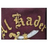 Shriner Al Kader Maroon Fez with Tassel and Embroidered Emblem