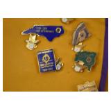 Lions Club International Award Vest w/ Attendance Pins & Ione, Oregon Badge