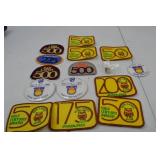 Fair Lanes Bowling Patches and 164th Infantry Reunion Buttons Lot