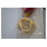 US Army Military Merit Medal Lot with National Defense Medal and Lapel Pin