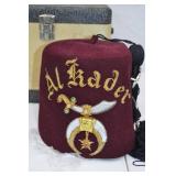 Masonic & Shrine Regalia Lot - Fez, 32nd Degree Scottish Rite Cap, Case