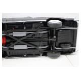 Jada 1:32 Red Diecast Car and Black Chevy Bel Air Convertible Model Lot