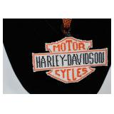 Beaded Harley-Davidson Logo Necklaces