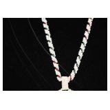 Handmade Beaded Necklace with Wildlife Logo Pendant