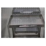Stainless Steel 2-Shelf Utility Cart on Casters, 32x24x16 in.