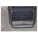 Black Mesh Zero Gravity Outdoor Recliner Chair
